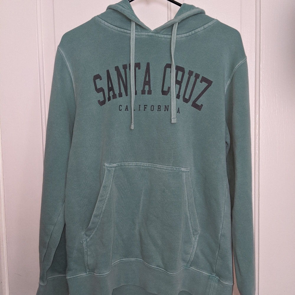 Teal Santa Cruz pullover hoodie